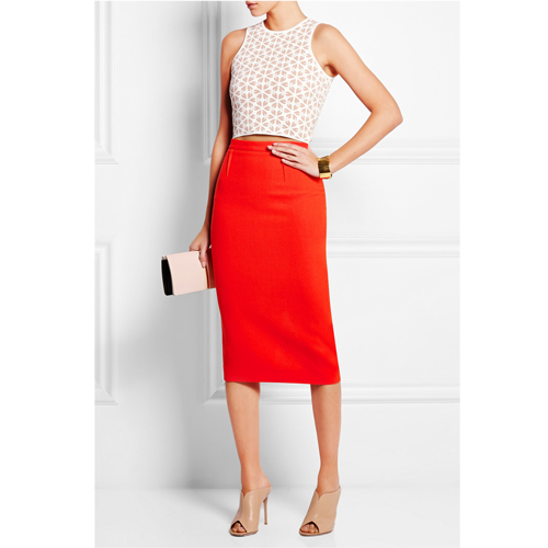 Roland Mouret – Arreton wool-crepe pencil skirt